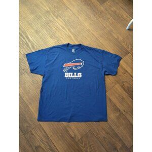 Buffalo Bills Majestic 2xl Mens Blue Graphic Logo  Tshirt NFL